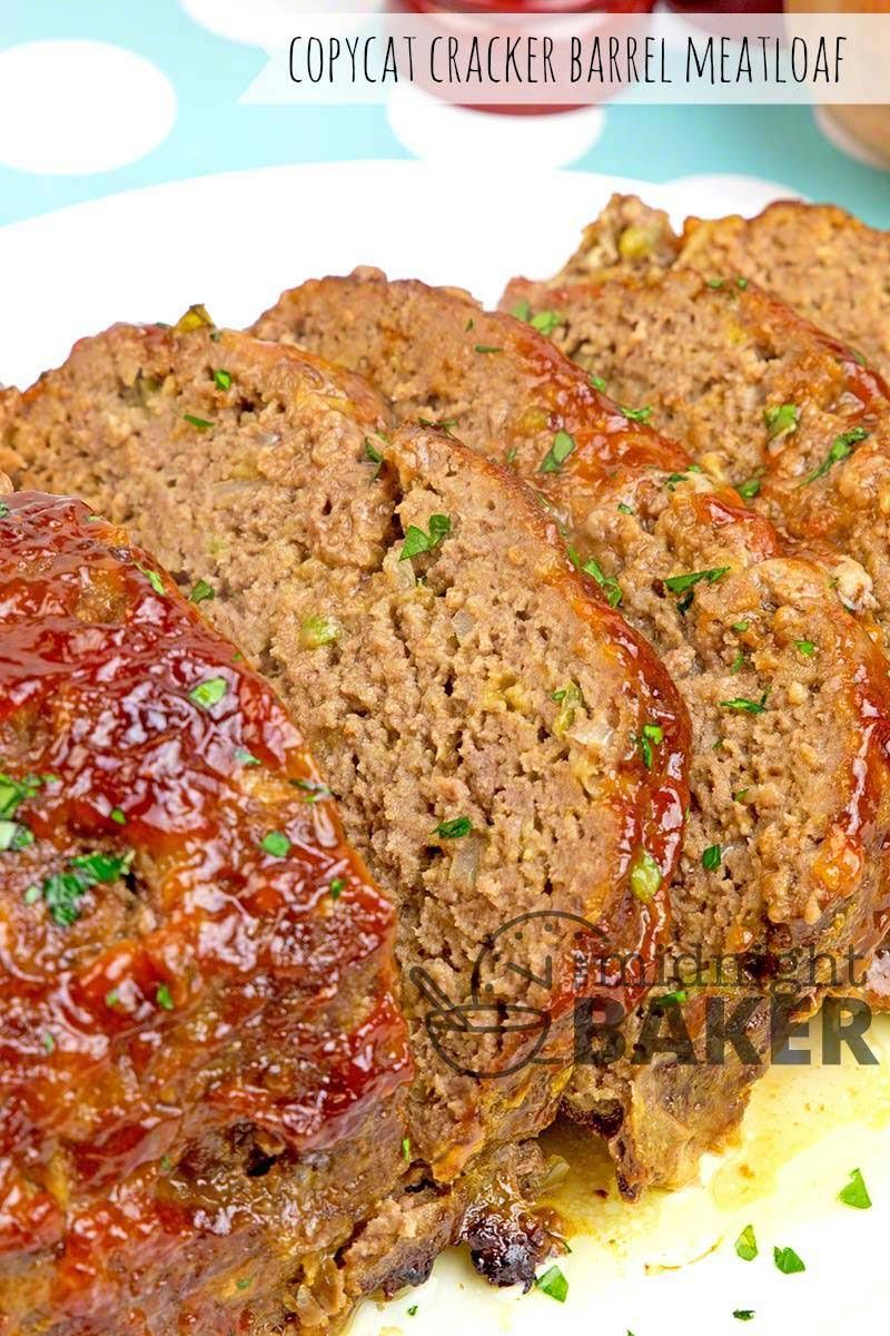 Cracker barrel meatloaf recipes ground beef
